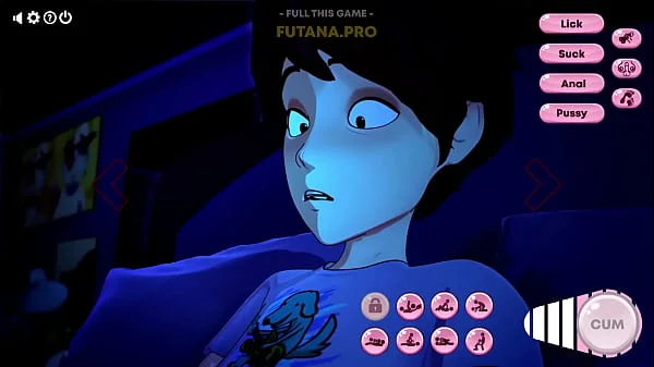 Animation porn - a brave girl decided to have sex with a modest handsome guy