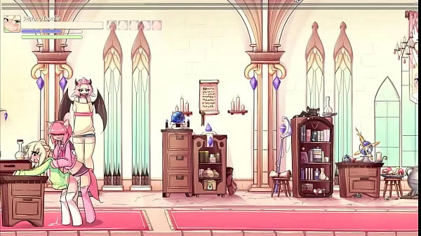 Max The Elf v0.4 [Femboy Hentai game PornPlay] Ep.8 gangbang by the succubus naughty army