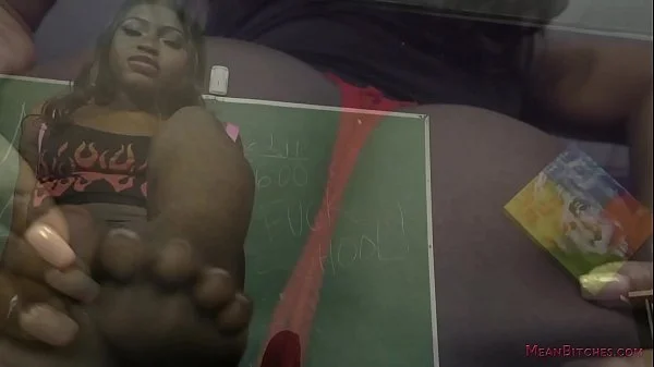 Sexy Black Student Blackmails Her Teacher - Noemie Bilas - Femdom