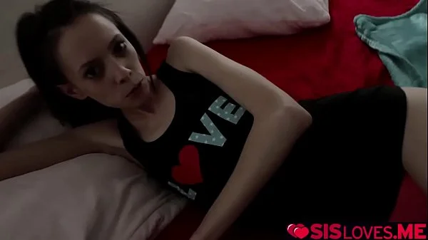 Stepbro consoles Aria Haze with a hard fuck diving inside her!