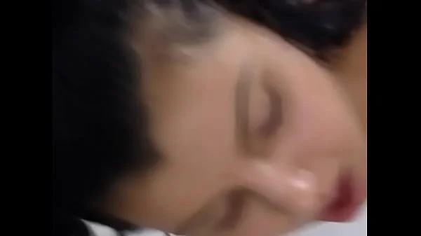 Hairy brunette gets fucked in the shower