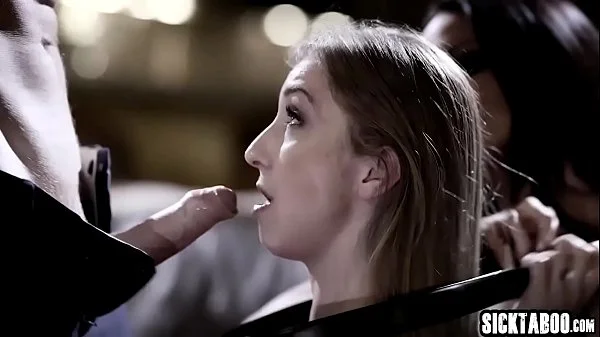 Corrupt couple pick up teen and fuck her in threesome