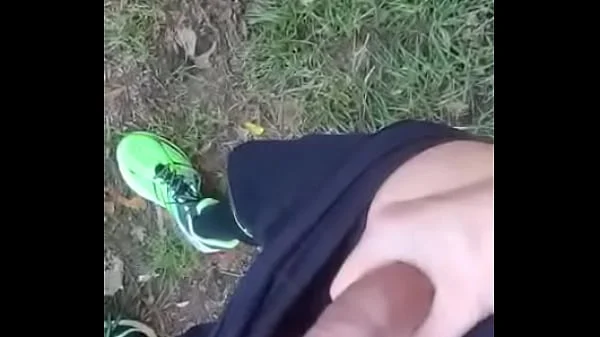 jerk off outdoors