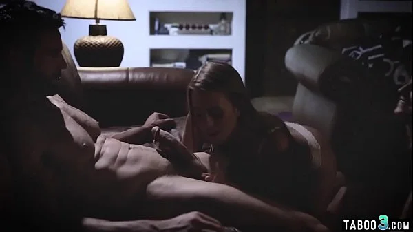 Jealous teen shares and fucks her perverted stepdad