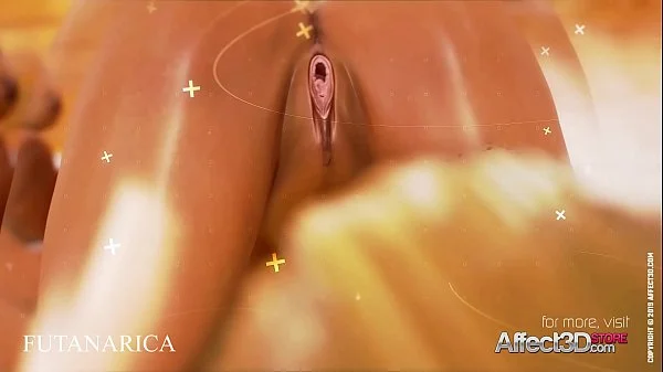 Big tits lesbian futa beauties enjoying yoga tantric sex in a cool animation
