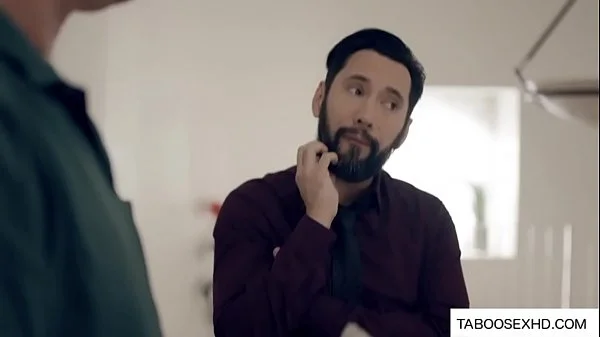 step Daughter get pounded hard while dad is watching