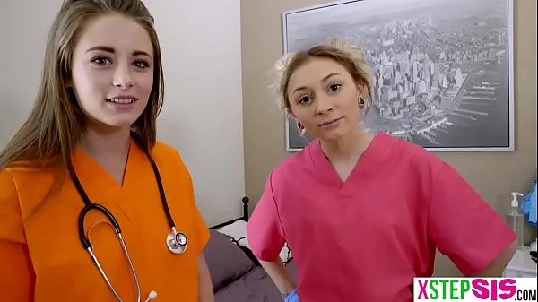 Nurse stepsister teen cured stepbrothers hard on dick