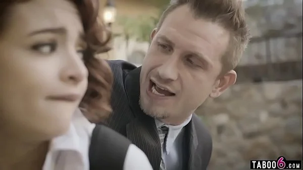 Sugar daddy trains his teen for anal sex