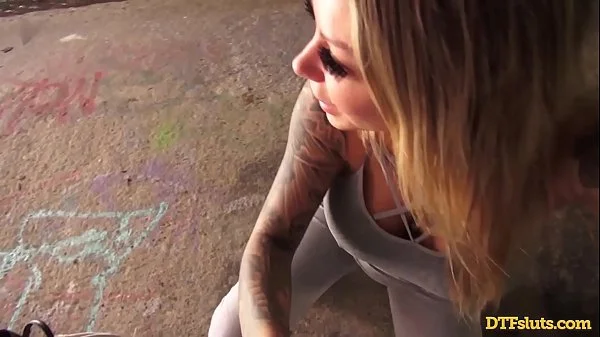 KARMA RX PUBLIC ROUGH DOGGY FUCK IN A DIRTY TUNNEL - Featuring: Karma Rx / James Deen