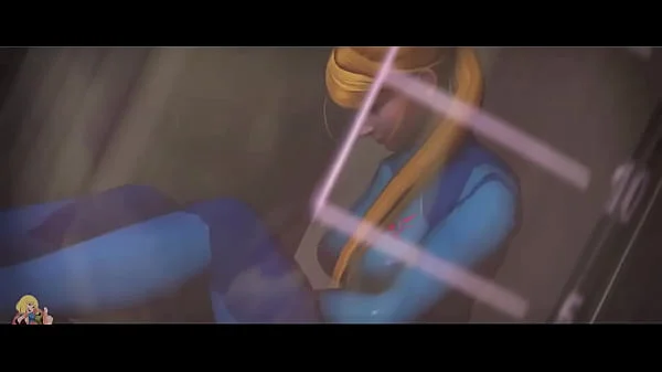 Giantess Peach with Samus and Princess Zelda - Super Mario (Rule 34)