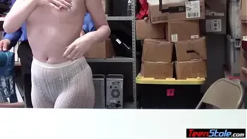 Classy Irish redhead teen suspect fucked by LP officer