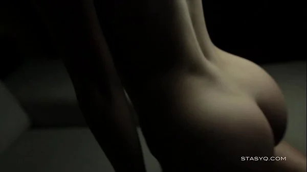 Amateur brunette teen showing her delicious wet pussy on the sofa