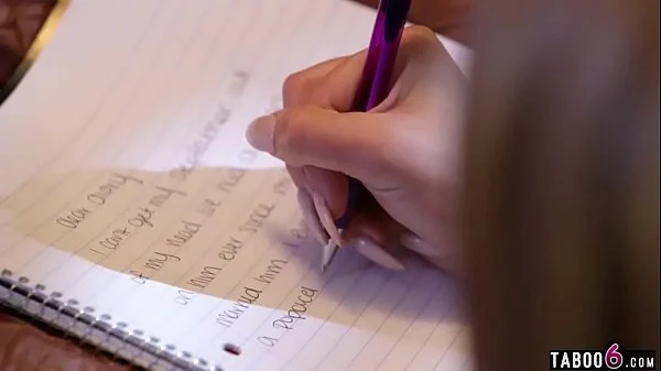 Curvy stepdaughter blonde seduces her big dick stepdad