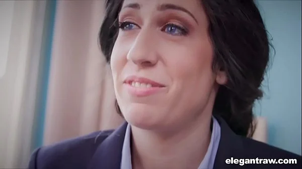 Business Woman Swallows While Working