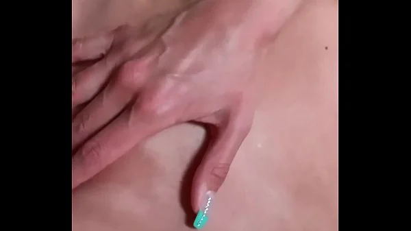 Hot blonde fingers secretly in the bathroom to orgasm