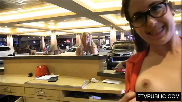 crazy 18 teen in the mall