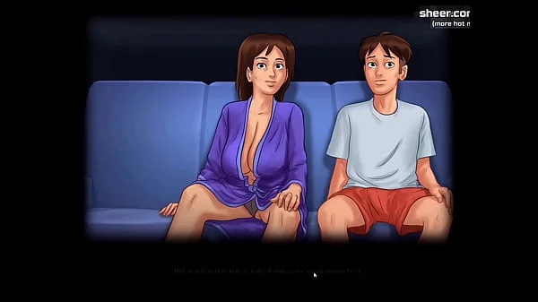 Petite milf receiving a sexy massage and giving us a handjob l My sexiest gameplay moments l Summertime Saga l Part #5