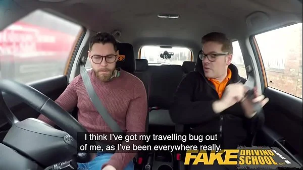 Fake Driving School 2 students have hot backseat sex when instructor leaves