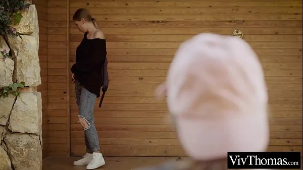 Beautiful little teens having authentic hardcore lesbian sex