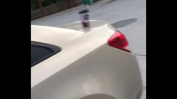 Me and handsomedevan Flashing at the gas station