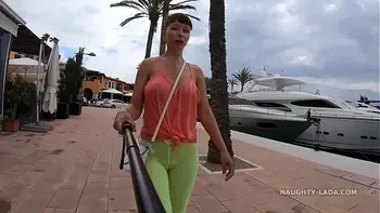 Camel-toe in public.