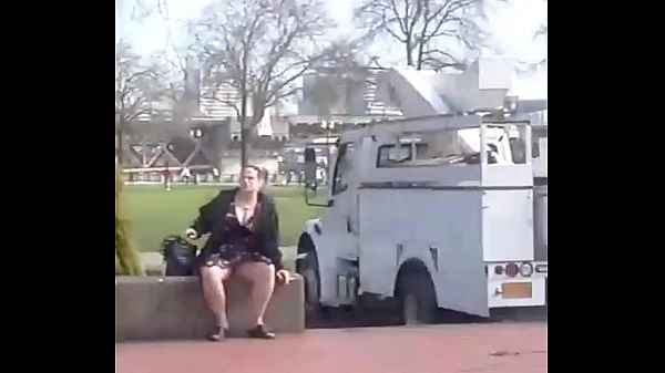 Wife's legs wide open teasing strangers