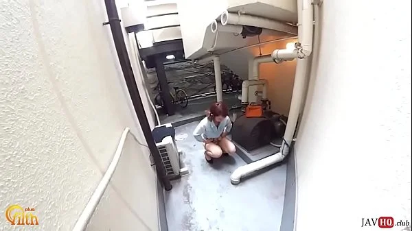 Wetting herself in the street