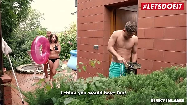 KINKY INLAWS - #Morgan Rodriguez #Kattie Hill - Czech Teens Tease Stepbro Michael Fly Into Hot Threesome