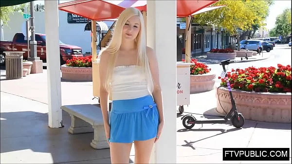 fresh 18 teen in public