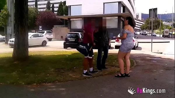 Nataly wants to show her busty curvy body to get everyone in Barcelona horny