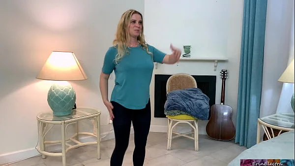 Stepson helps stepmom make an exercise video - Erin Electra