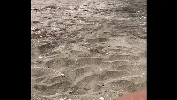 Public fist on the nude beach BG