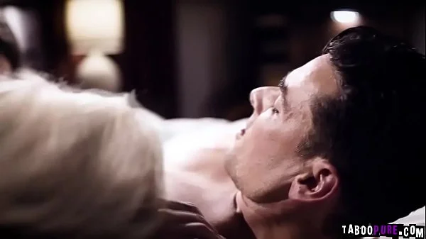 Cheating husband gets caught by his wife and lets her join in their hot fucking session on the bed