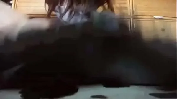 After passing the vacuum cleaner your m. masturbates with the nozzle all inside her pussy