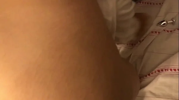 Playing with Anal plug on my girlfriend's ass