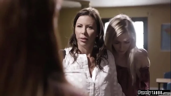 Teacher demand sex from stepmom and teen