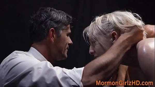 Mormon teen gets creampied during gangbang