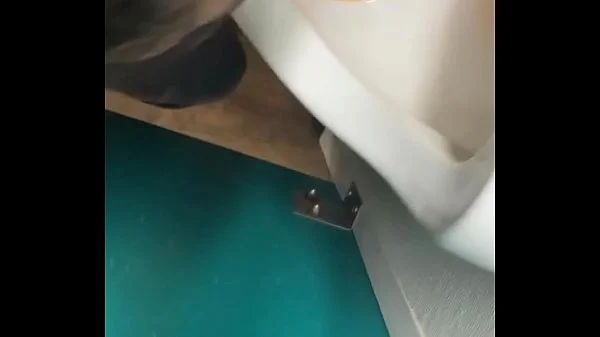 Toilet pig fuck at public restroom