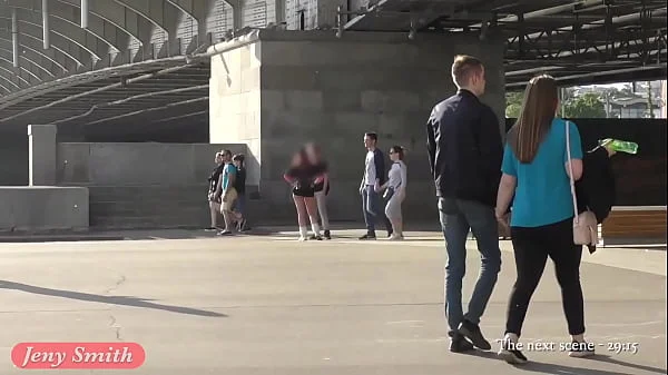 Ass flashing in public by Jeny Smith. Bubble butt hidden spy cam