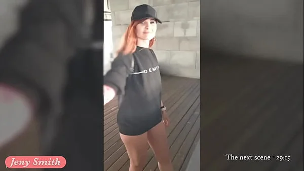 Ass flashing in public by Jeny Smith. Bubble butt hidden spy cam