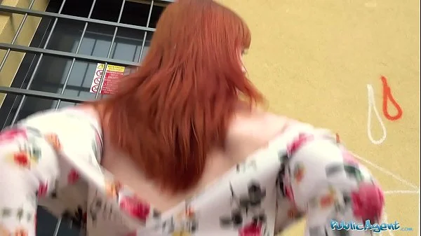 Public Agent Dirty hot American redhead beauty Alex Harper
