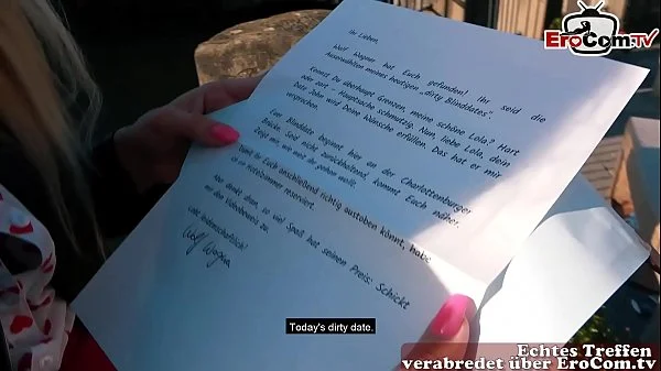 Blonde dünne Prostituierte auf der Straße abgeschleppt EroCom Date