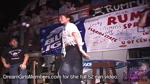 Girl Next Door Types Strip Naked In Spring Break Wet T Contest