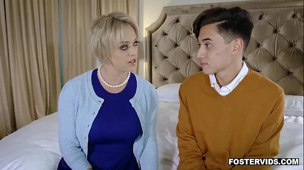 Dee Williams really wants to get pregnant so she let her foster stepson fuck her MILF pussy and be her b. stepdaddy.