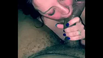White girl slurps her favorite BBC