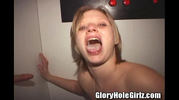Cum Swallowing Slut Gets a Creampie in the Gloryhole