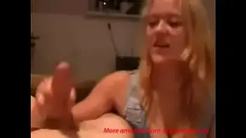 Big titted girl jerk her boyfriend