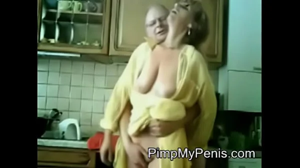 old couple having fun in cithen