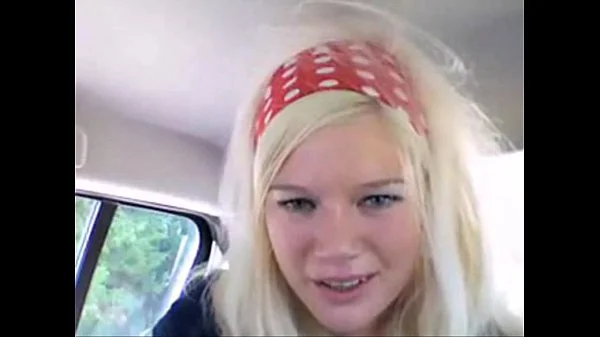 Fingerfun in her Car