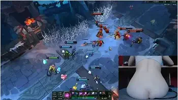 Gamer Girl And Luna Legend - Anal For Every (inflatable Plug) I Almost Cried League Of Legend #7 Luna